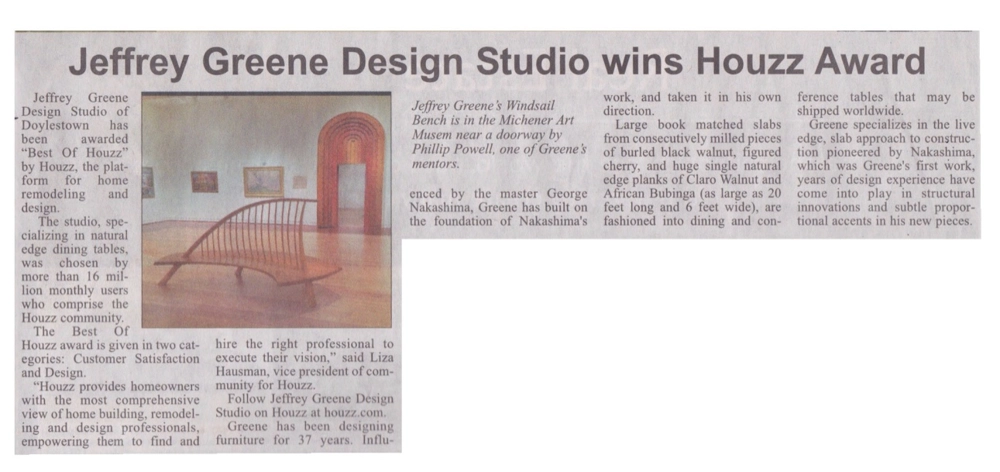 Philly Burbs - Jeffrey Greene Design Studio wins Houzz Award